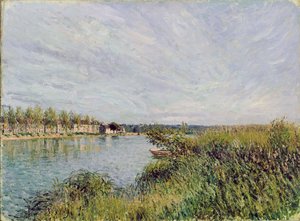 サン・マムの眺め、1880年頃 作： Alfred Sisley